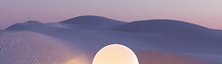Glowing Sphere in Desert