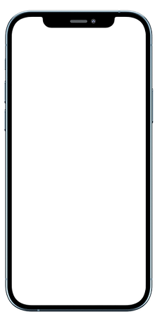 Leerer Bildschirm des Smartphones