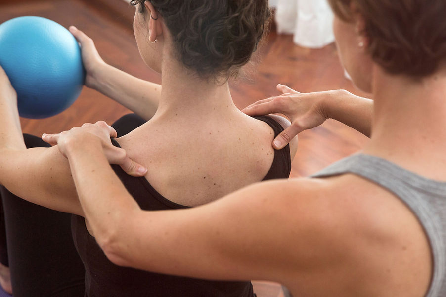 Physical therapy session