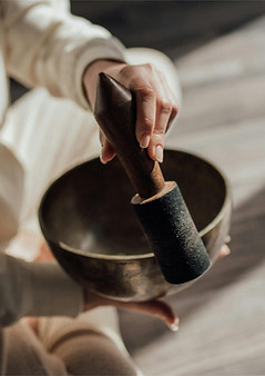 Uso del cuenco tibetano