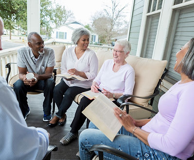 Group Porch Gathering