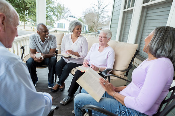 Group Porch Gathering