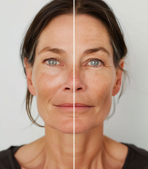 Split Aging Effect Portrait