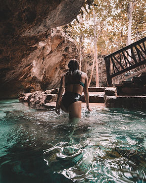 Woman in a Natural Stream