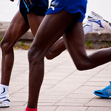 Les coureurs de marathon