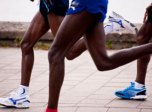 Les coureurs de marathon