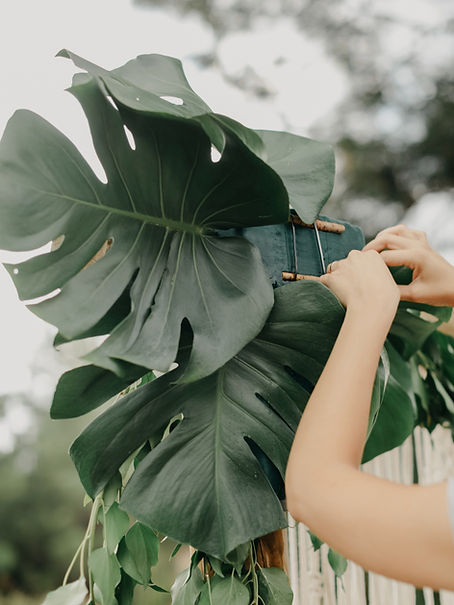 Decoreren met bladeren