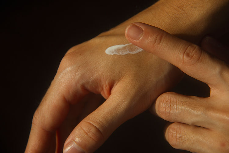 Applying Hand Cream