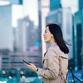 Holding a Mobile Phone