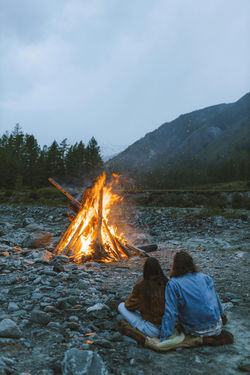 Campfire In Wilderness