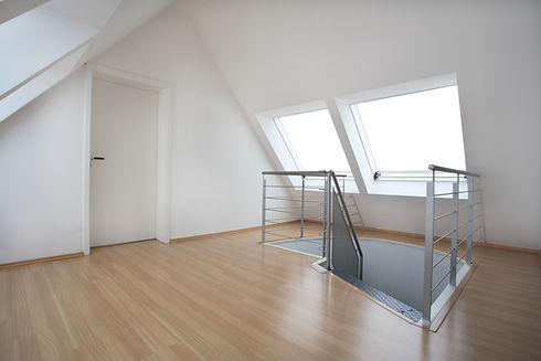 staircase leading to loft