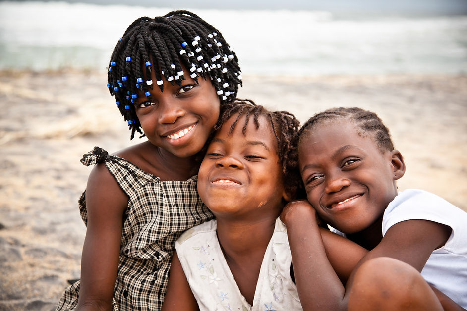 Smiling Children Outdoors