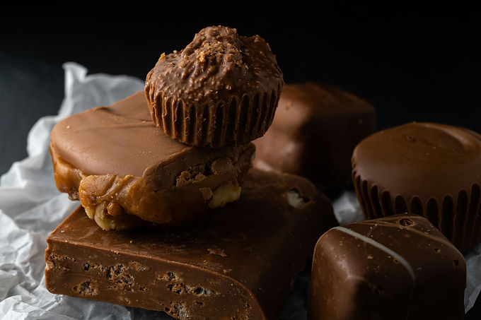 Assortiment de friandises au chocolat