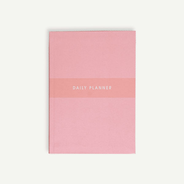 Růžový denní diář