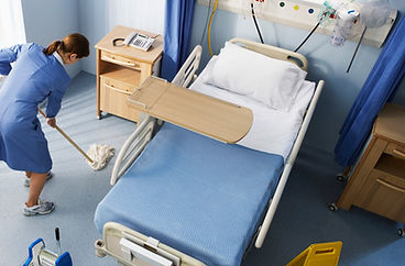 Cleaning Hospital Room