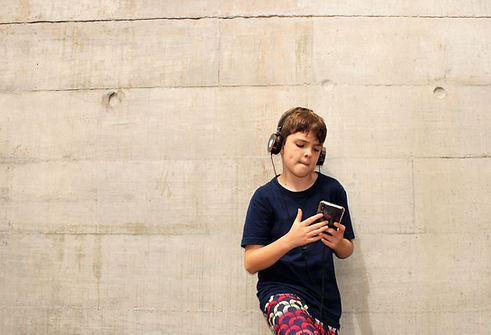 Boy with Headphones