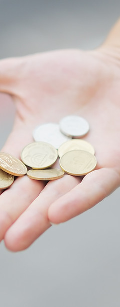 Hand Holding Coins
