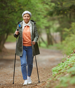 Woman Nordic Walking