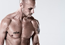 topless man