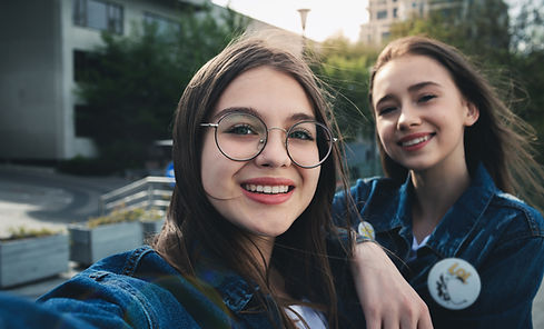 Selfie with glasses