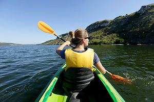 Woman Kayaking