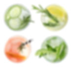 Colorful Drinks Top View