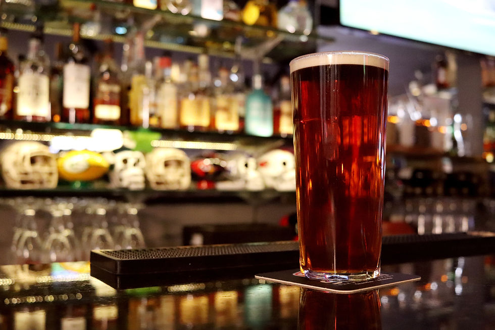 Beer Glass in Bar
