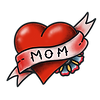 Heart with MOM Banner