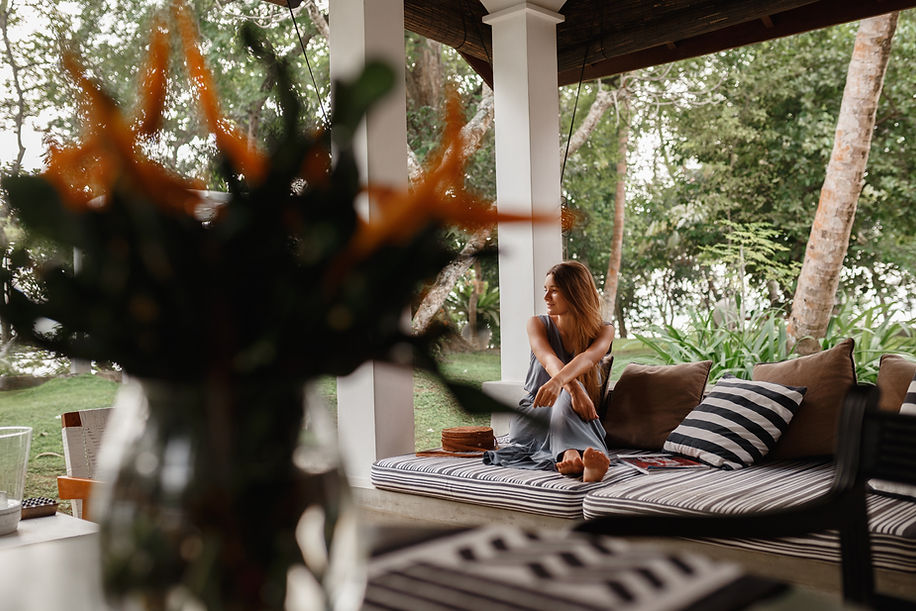 Woman Relaxing Outdoors