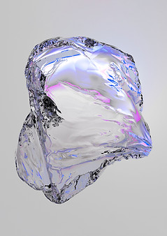 Transparent 3D Gem