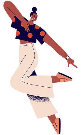 Illustration of Dancing Woman