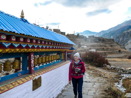 Infront of the tibetan monastry