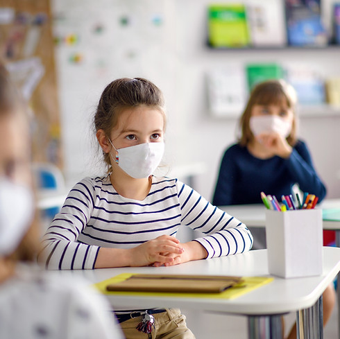 Students with Masks