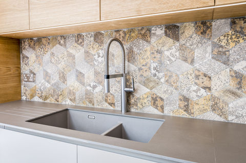 Geometric Backsplash