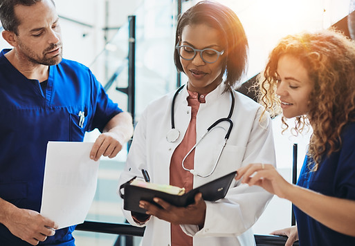 Healthcare team discussion