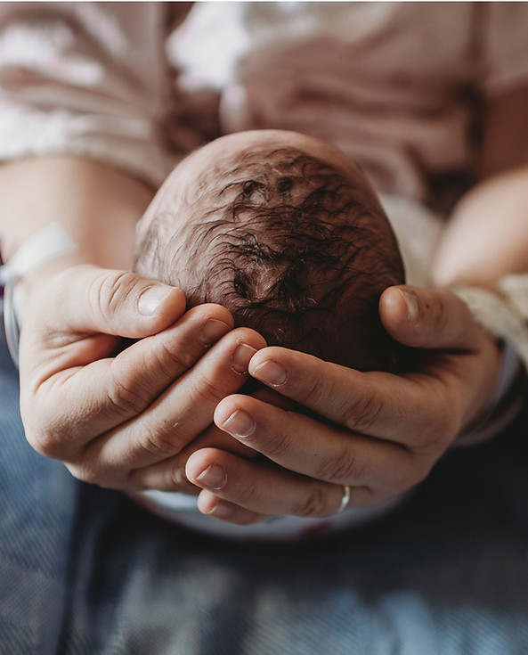 Newborn Held Gently