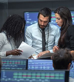 Team Analyzing Reports