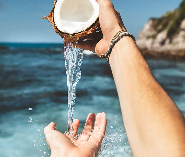 Pouring Coconut Water