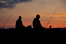 Sunset Fishing Silhouettes