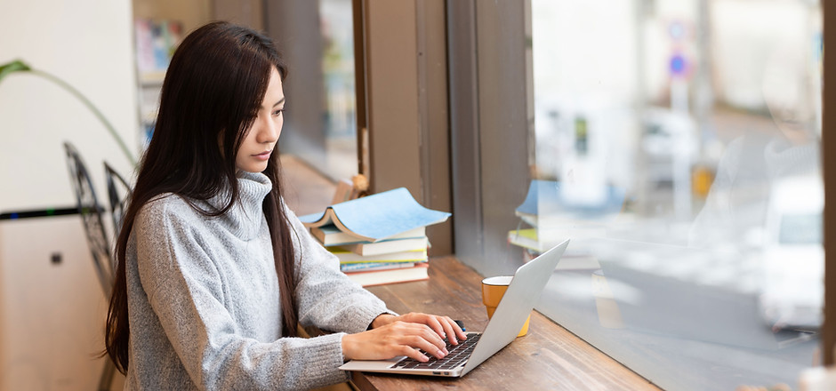 Woman on Her Computer