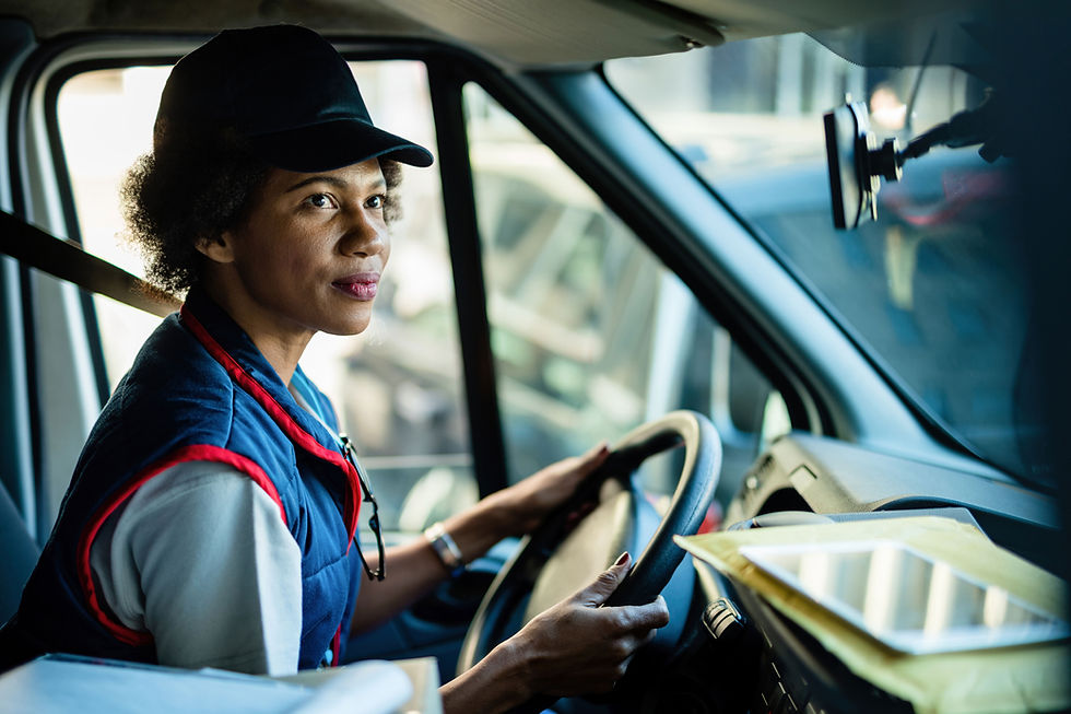 Delivery Person Driving