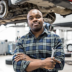 Mechanic in Garage