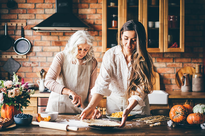Family Cooking Together