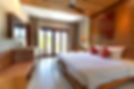 Interior moderno de la habitación del hotel