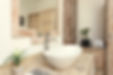 Modern interieur van de badkamer.
