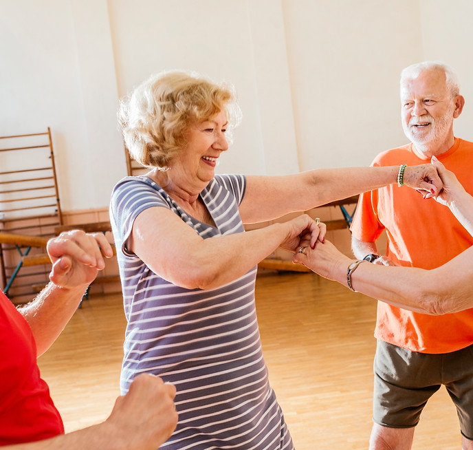 Senior Group Dancing