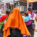 Orange Poncho