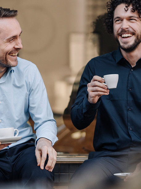 Kaffeepause mit Freunden