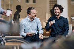Kaffeepause mit Freunden