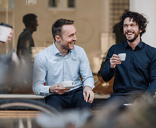 Kaffeepause mit Freunden